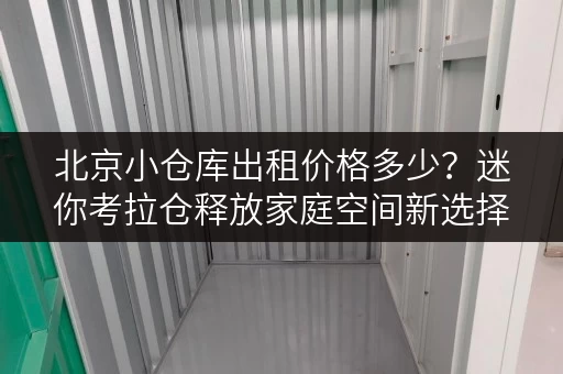 北京小仓库出租价格多少?迷你考拉仓释放家庭空间新选择 北京小仓库出租价格多少?迷你考拉仓释放家庭空间新选择