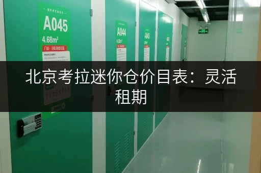 北京考拉迷你仓价目表:灵活租期,自由存取 北京考拉迷你仓价目表:灵活租期,自由存取