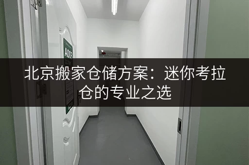 北京搬家仓储方案:迷你考拉仓的专业之选 北京搬家仓储方案:迷你考拉仓的专业之选