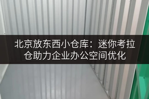 北京放东西小仓库:迷你考拉仓助力企业办公空间优化 北京放东西小仓库:迷你考拉仓助力企业办公空间优化